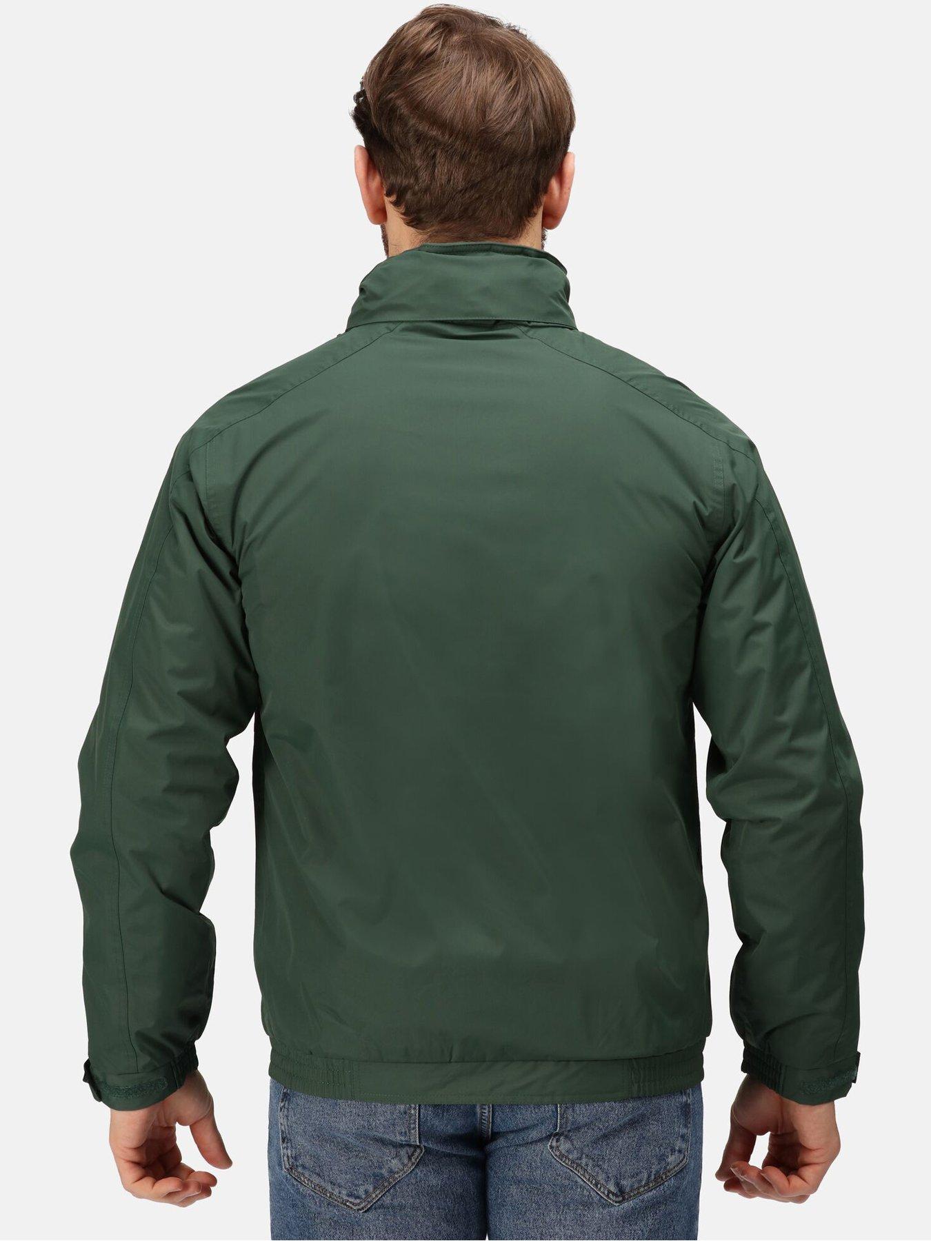 regatta-professional-workwear-fleece-lined-dover-bomber-jacket-greenstillFront