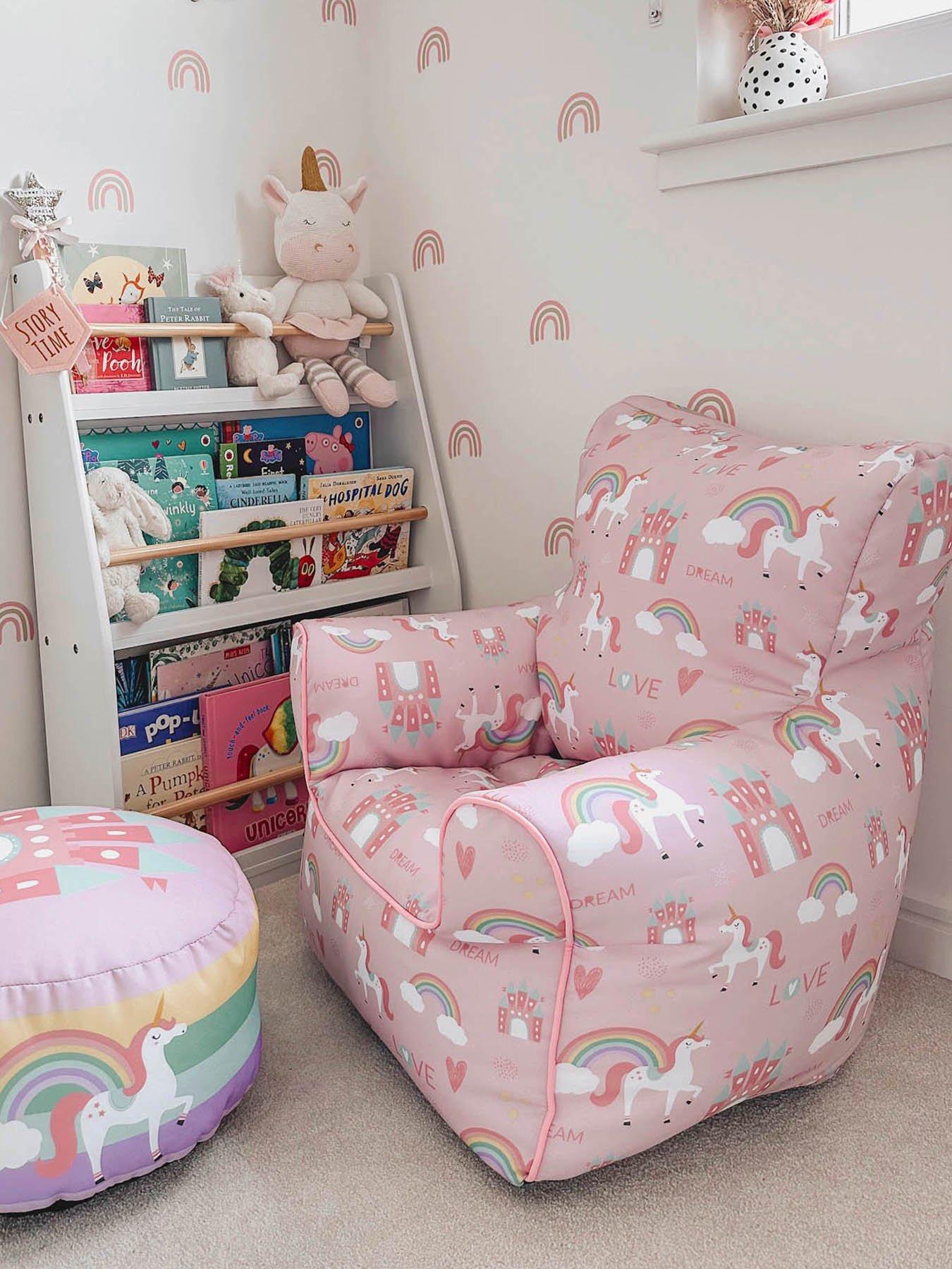 Image 1 of 3 of rucomfy Unicorn Children's Armchair Beanbag
