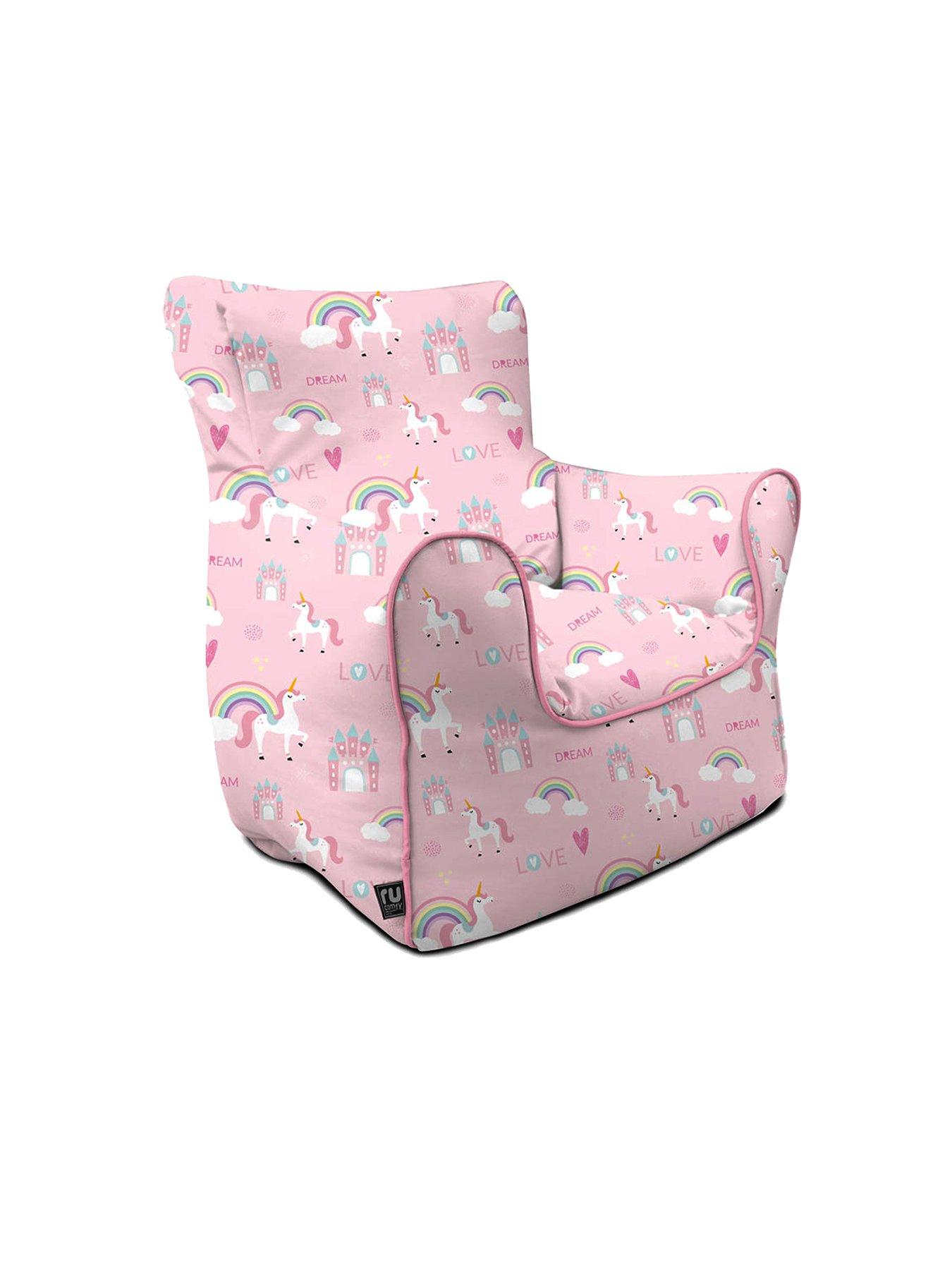 Image 2 of 3 of rucomfy Unicorn Children's Armchair Beanbag