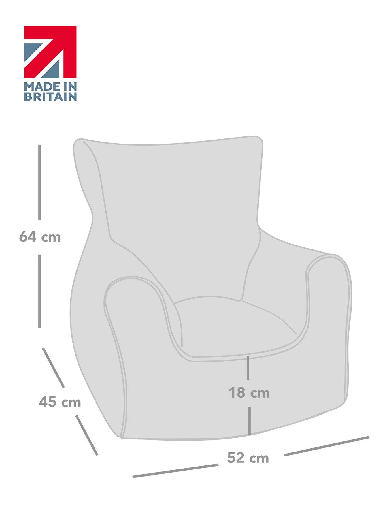 Image 3 of 3 of rucomfy Unicorn Children's Armchair Beanbag