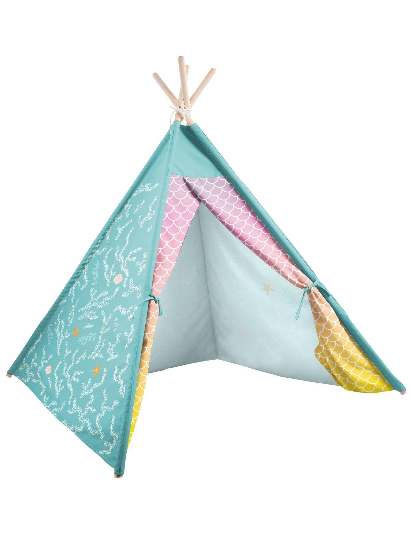 Image 4 of 6 of rucomfy Kids Teepee Play Tent - Mermaid Tail