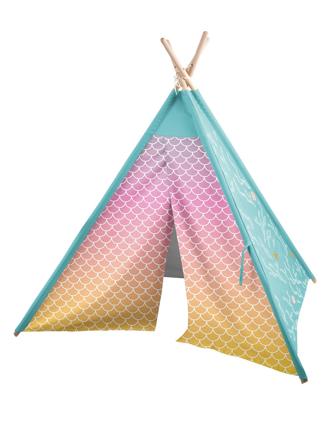 Image 5 of 6 of rucomfy Kids Teepee Play Tent - Mermaid Tail
