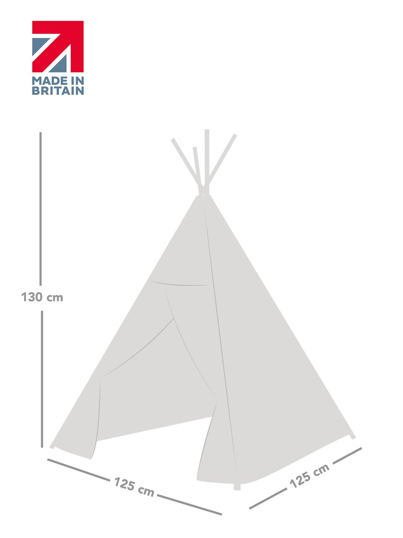 Image 6 of 6 of rucomfy Kids Teepee Play Tent - Mermaid Tail