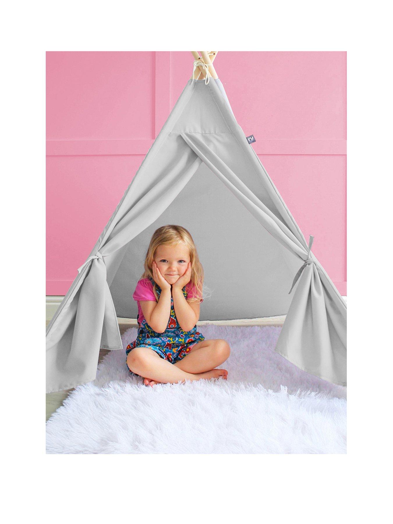 Image 2 of 5 of rucomfy Kids Teepee Play Tent - Grey