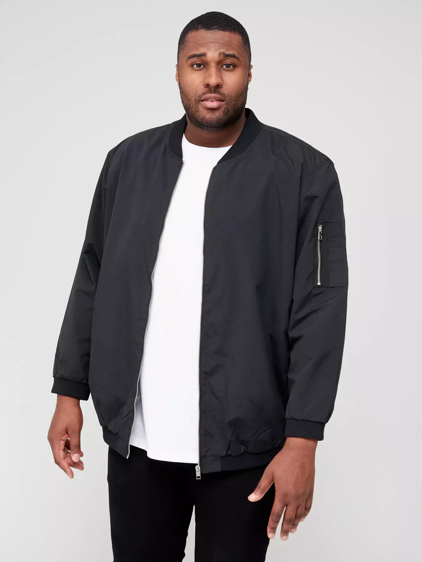 Superdry Hooded Everest Padded Bomber Jacket - Black