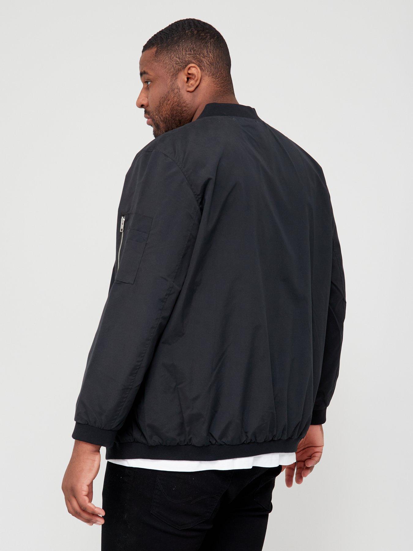 Jack Jones Plus Bomber Jacket Black Very Ireland