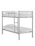 kidspace-domino-metal-bunk-bed-frame-with-mattress-options-ladder-and-guard-rail-on-top-bunkfront