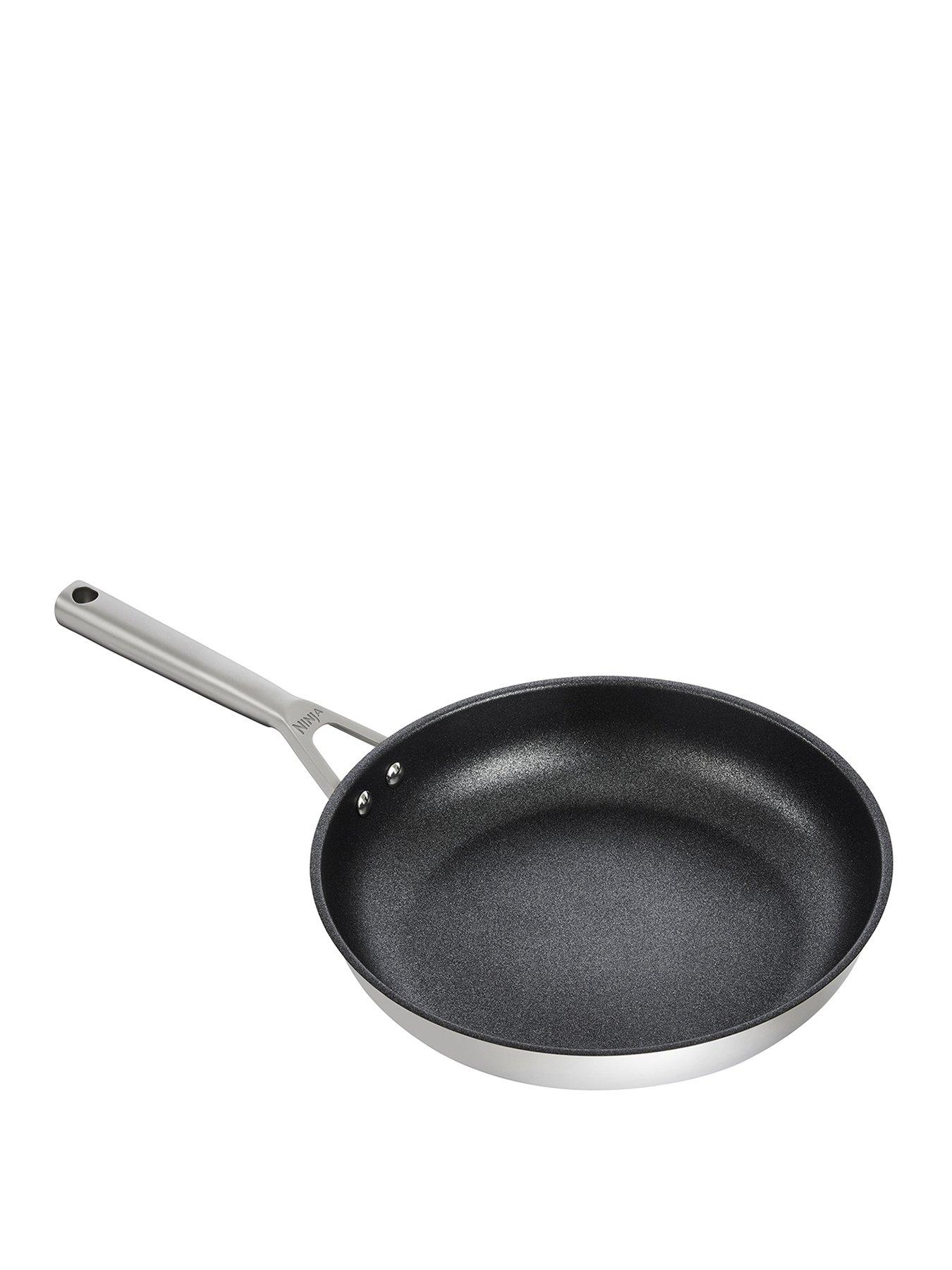 NINJA Foodi ZEROSTICK 30cm Frying Pan, non stick - Stainless Steel C60030UK