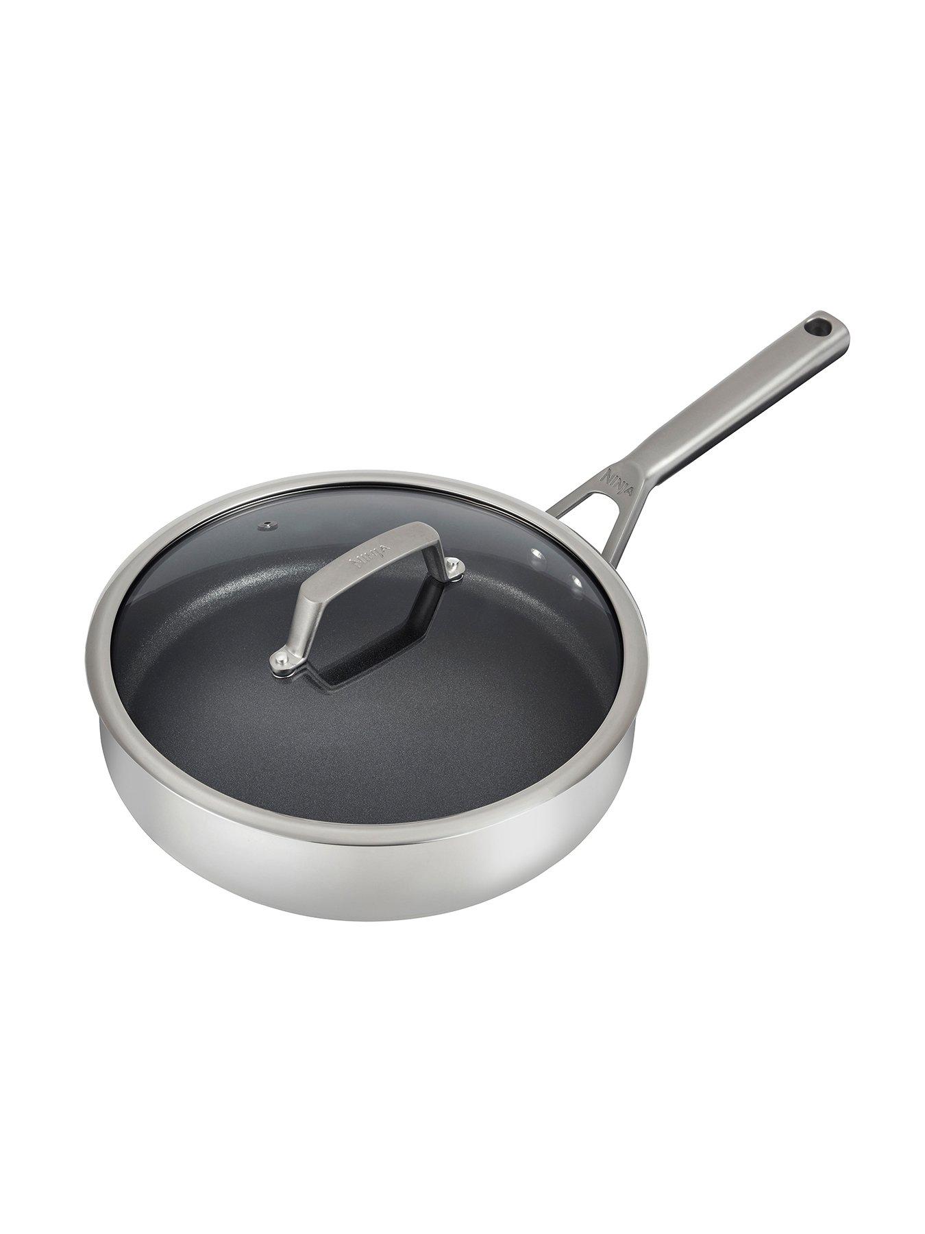 ninja-foodi-zerostick-26cm-sauteacute-pan-non-stick-stainless-steel-c60126ukstillFront