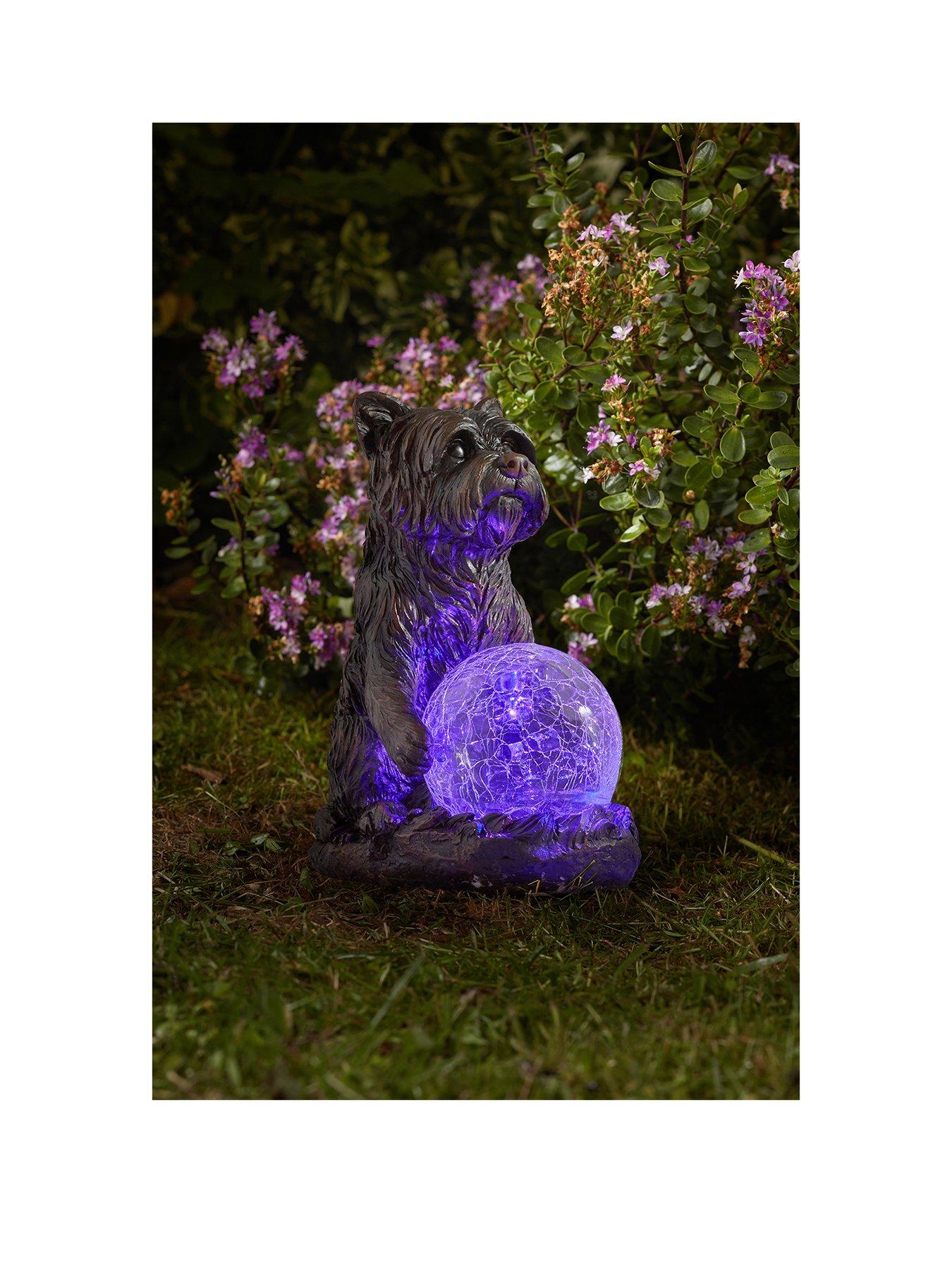 undefined Mystic Dog Solar Figurine