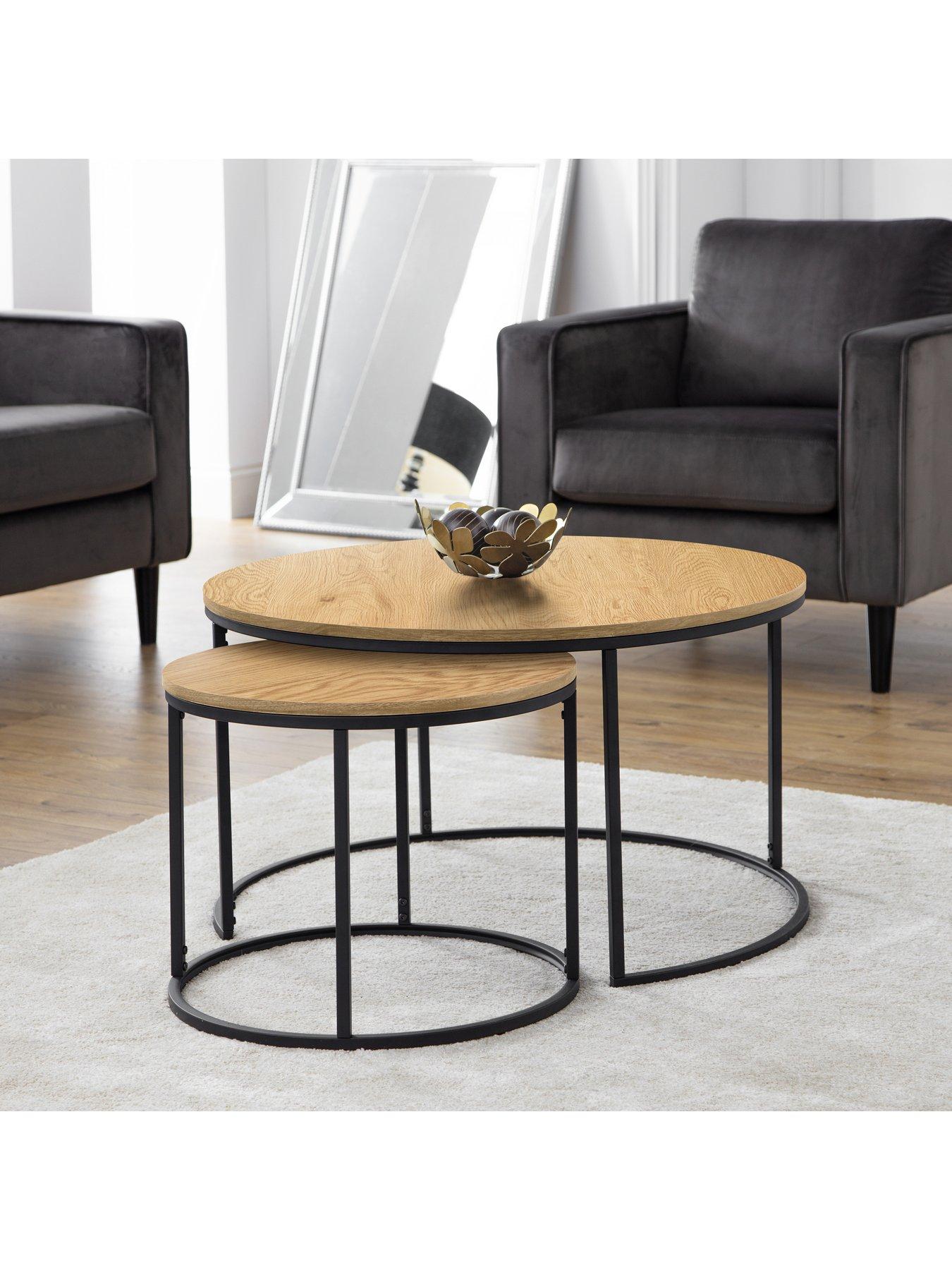 Image 1 of 3 of Julian Bowen Bellini Round Nesting Coffee Table