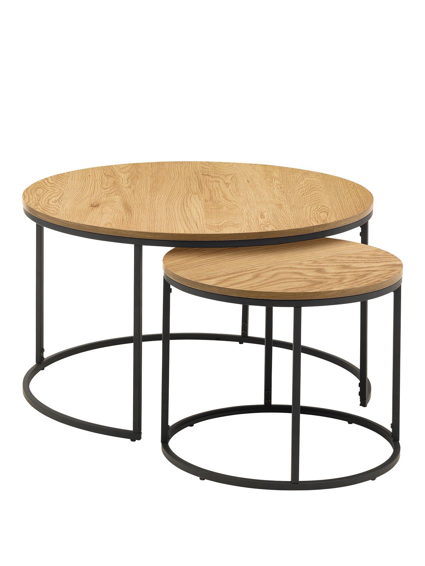 Image 2 of 3 of Julian Bowen Bellini Round Nesting Coffee Table
