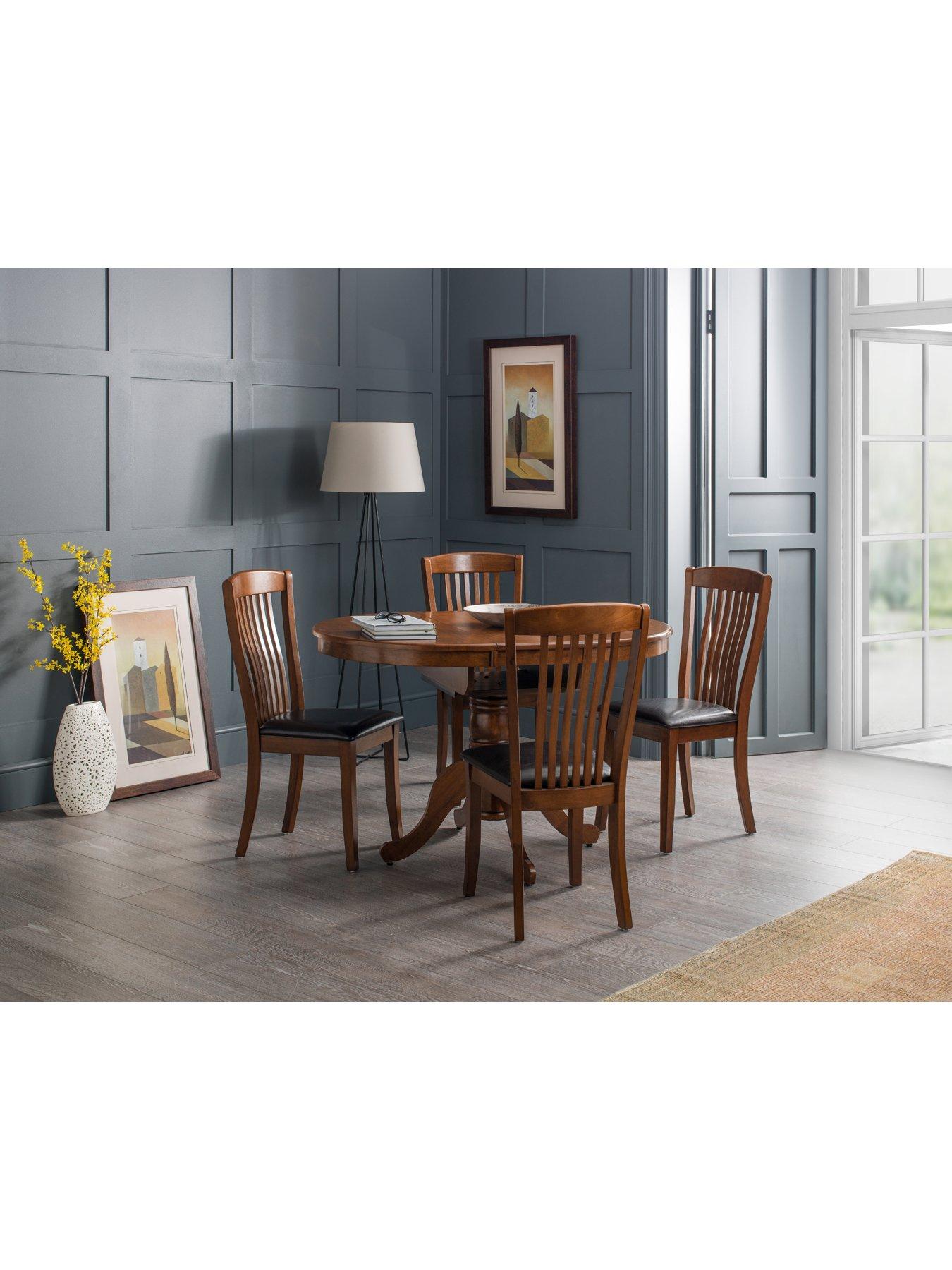 Image 1 of 3 of Julian Bowen Canterbury Round To Oval Extending Table