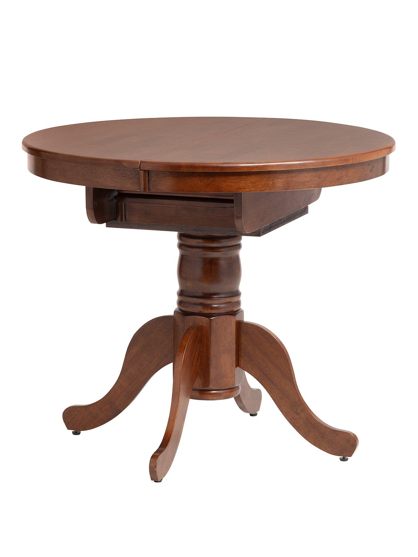Image 2 of 3 of Julian Bowen Canterbury Round To Oval Extending Table