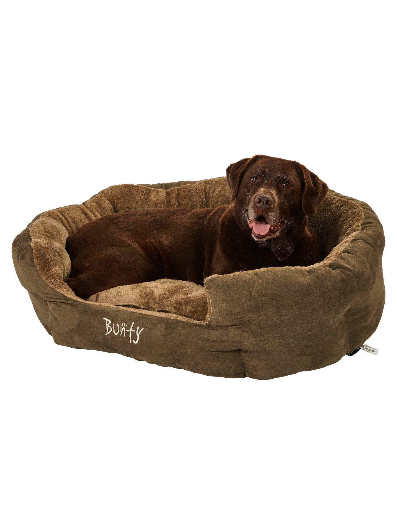 bunty-polar-pet-bed--nbspbrownstillFront