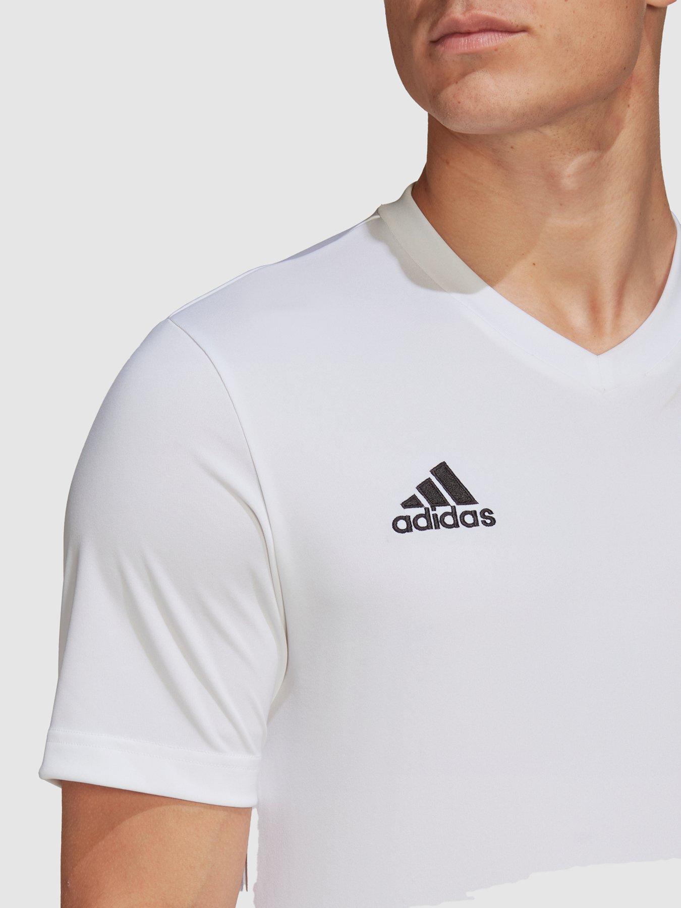 Image 4 of 4 of adidas Mens Entrada 22 Training Tee - White