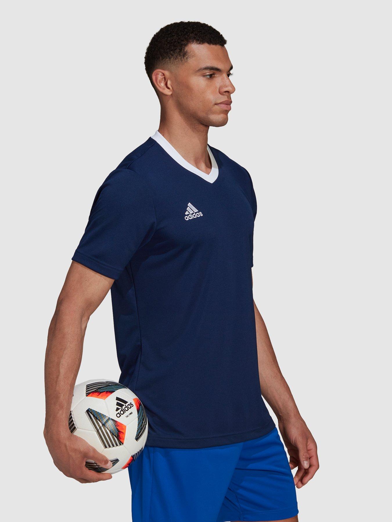 Image 3 of 4 of adidas Mens Entrada 22 Training Tee - Navy