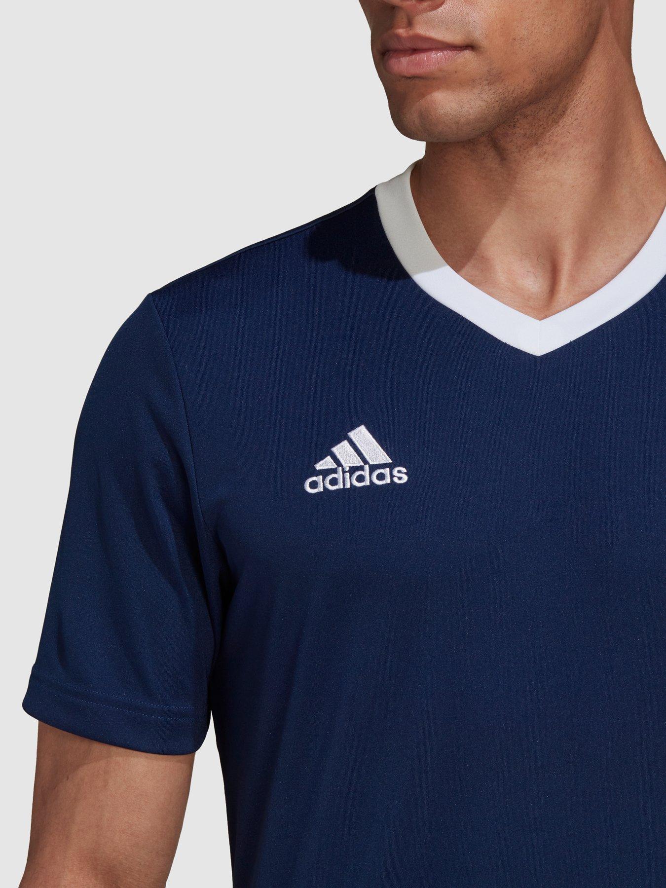 Image 4 of 4 of adidas Mens Entrada 22 Training Tee - Navy
