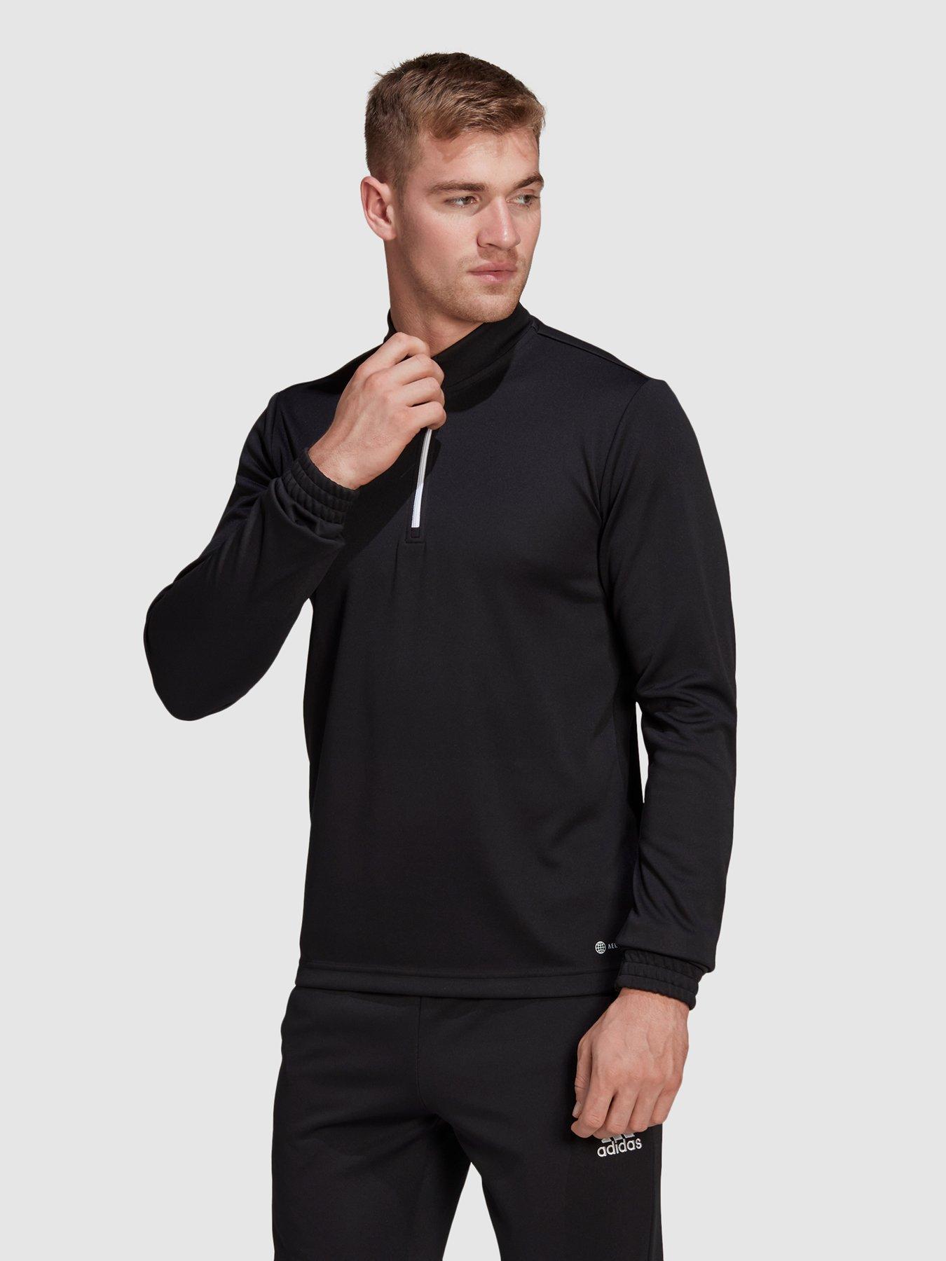 adidas Mens Entrada 22 Training 1/2 Zip Top - Black