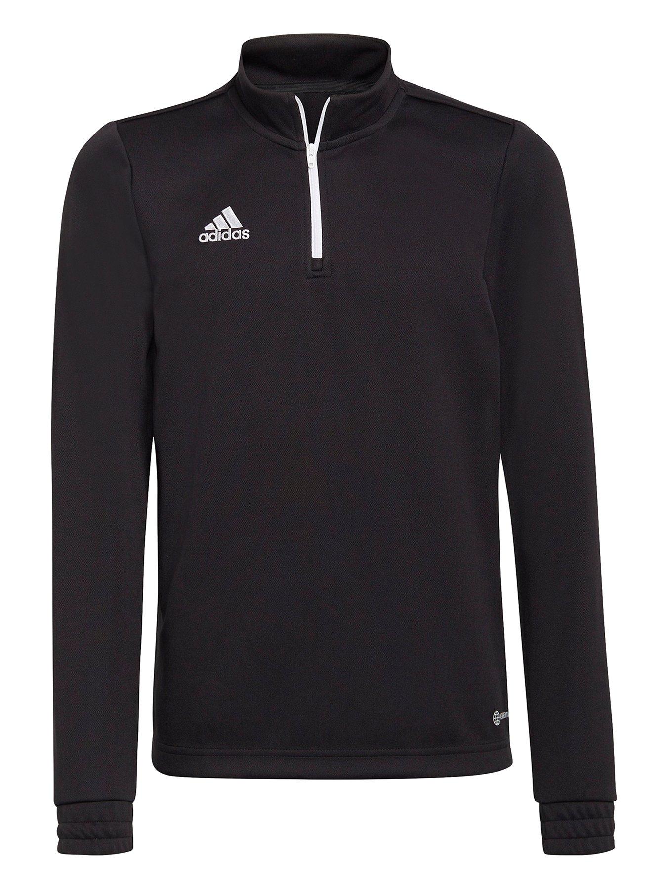 adidas Adidas Youth Entrada 22 Training 1/2 Zip Top - Black