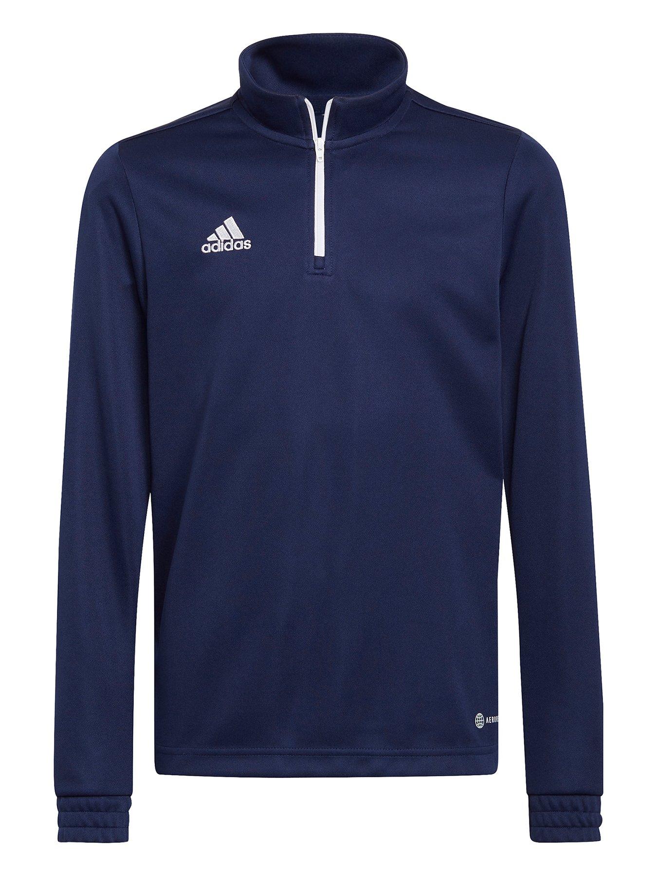 Image 1 of 3 of adidas Youth Entrada 22 Training 1/2 Zip Top - Navy