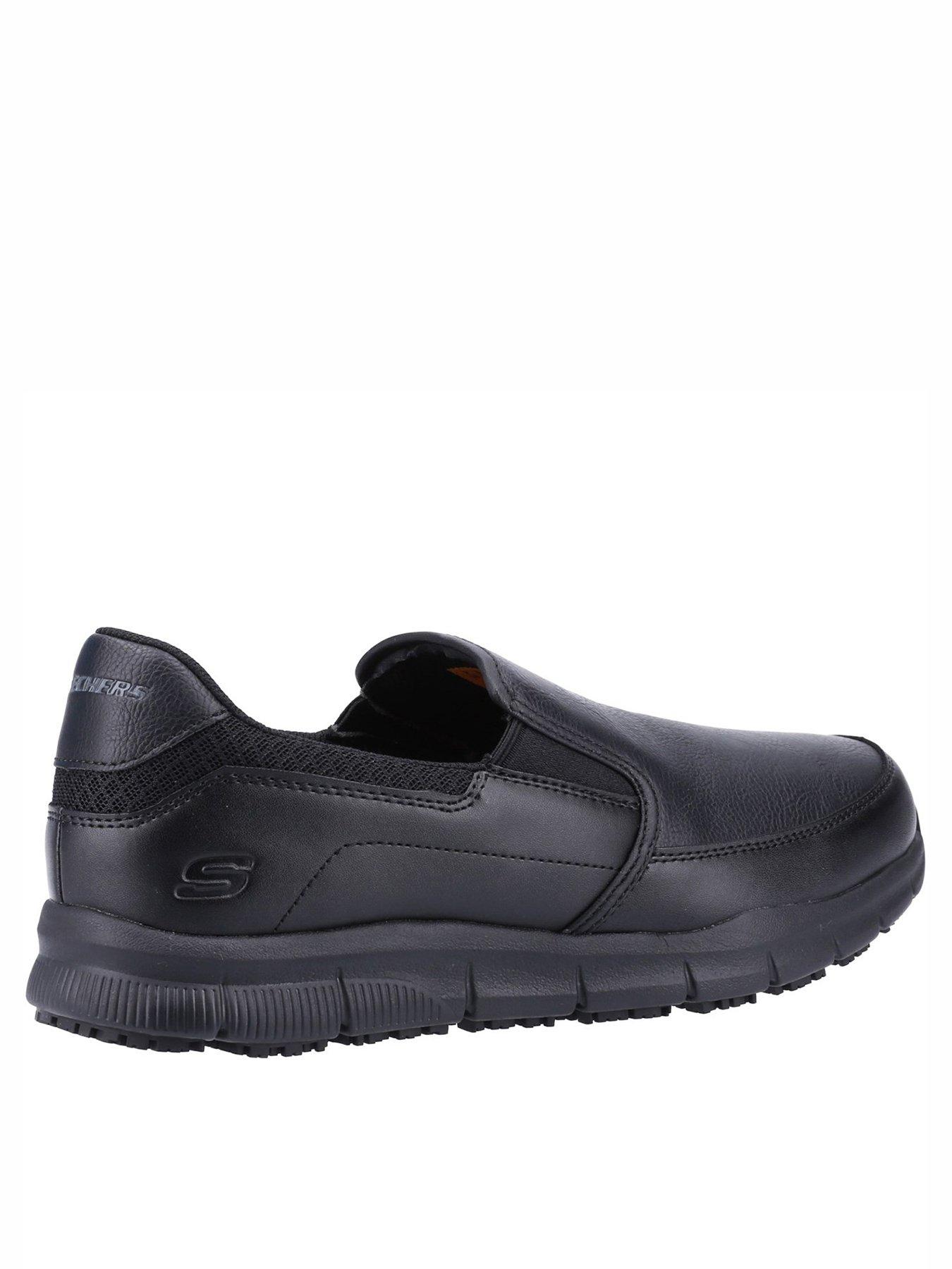 skechers-work-nampa-groton-slip-resistant-slip-on-trainers-blackstillFront