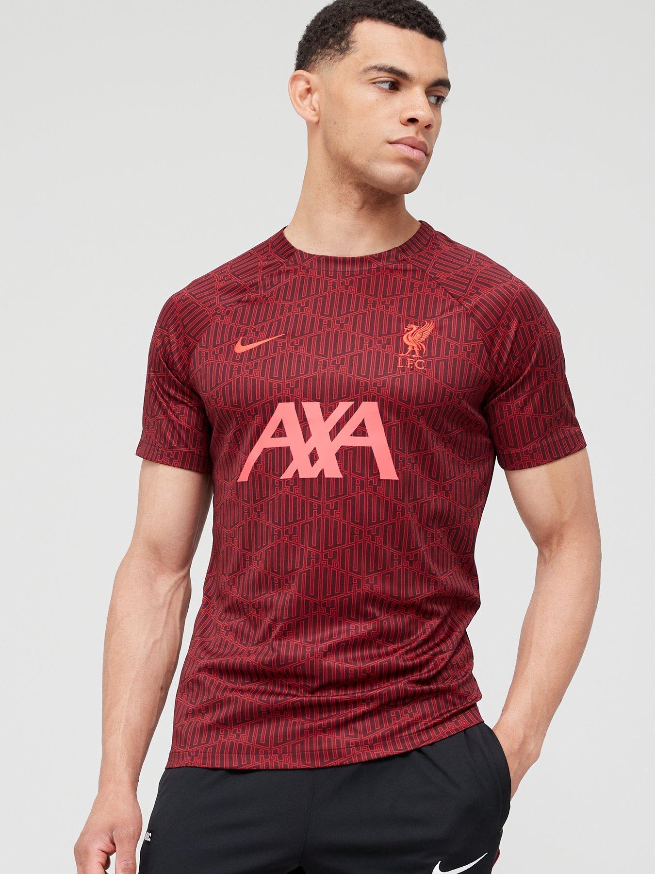 Grey Nike Liverpool FC Pre-Match Shirt