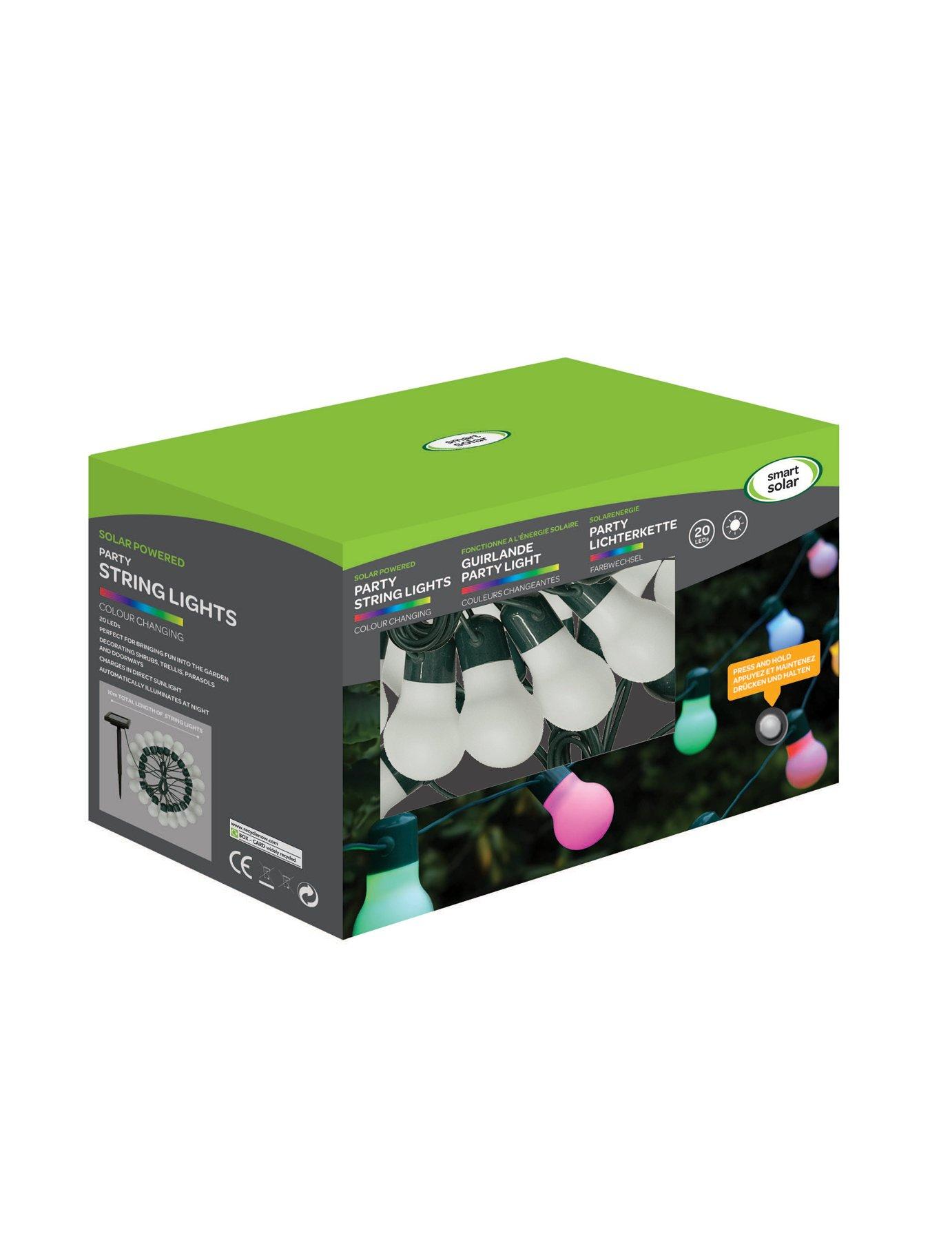 Image 2 of 3 of Smart Solar Solar Party String  Lights  - Set of 20