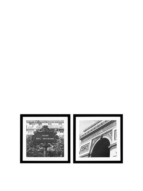 arthouse-set-of-2-parisian-mono-framed-prints