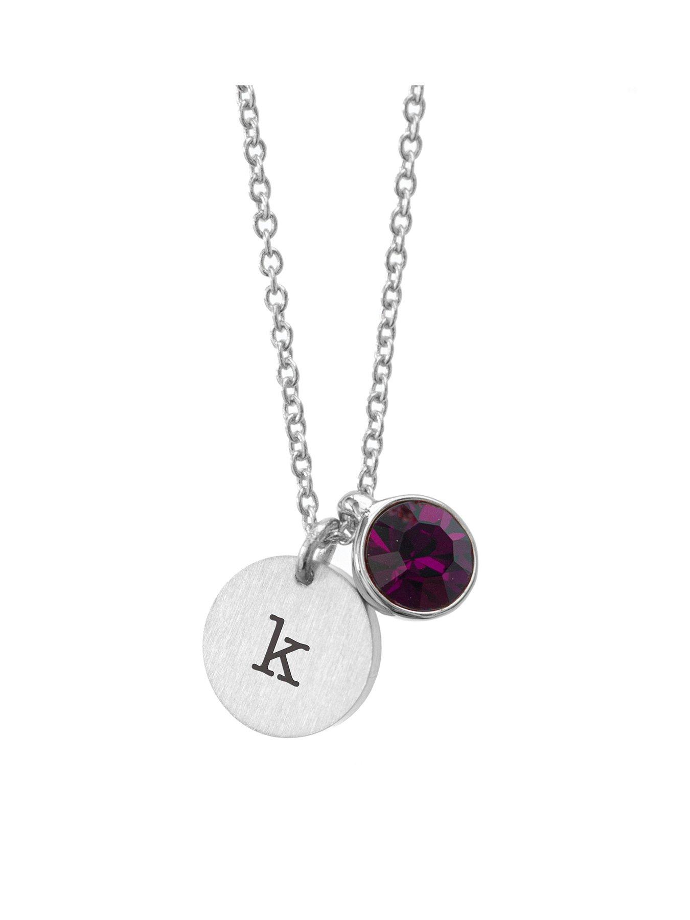 treat-republic-personalised-silver-birthstone-crystal-and-disc-necklace