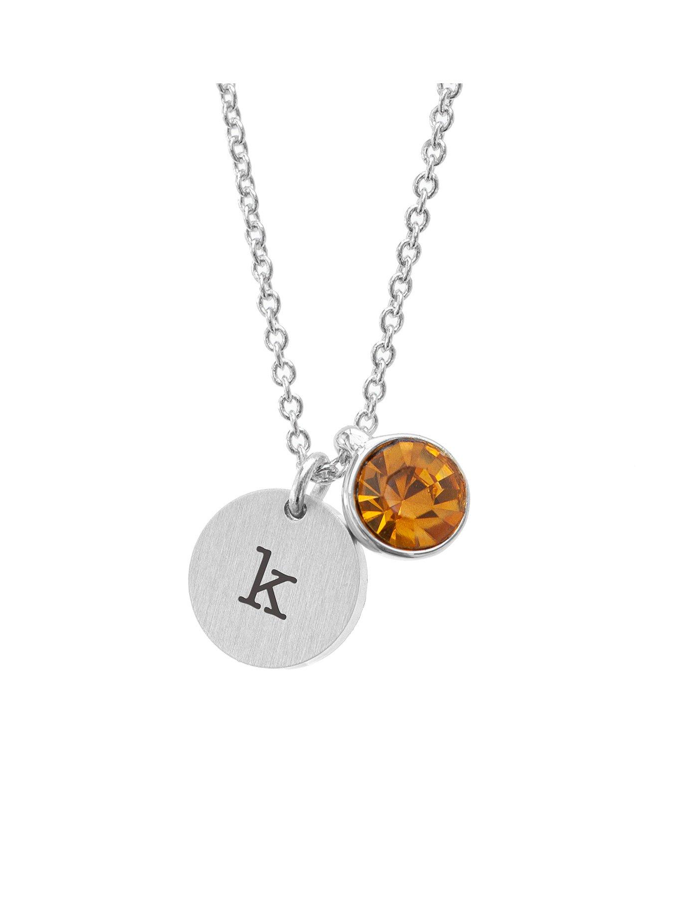 treat-republic-personalised-silver-birthstone-crystal-and-disc-necklace