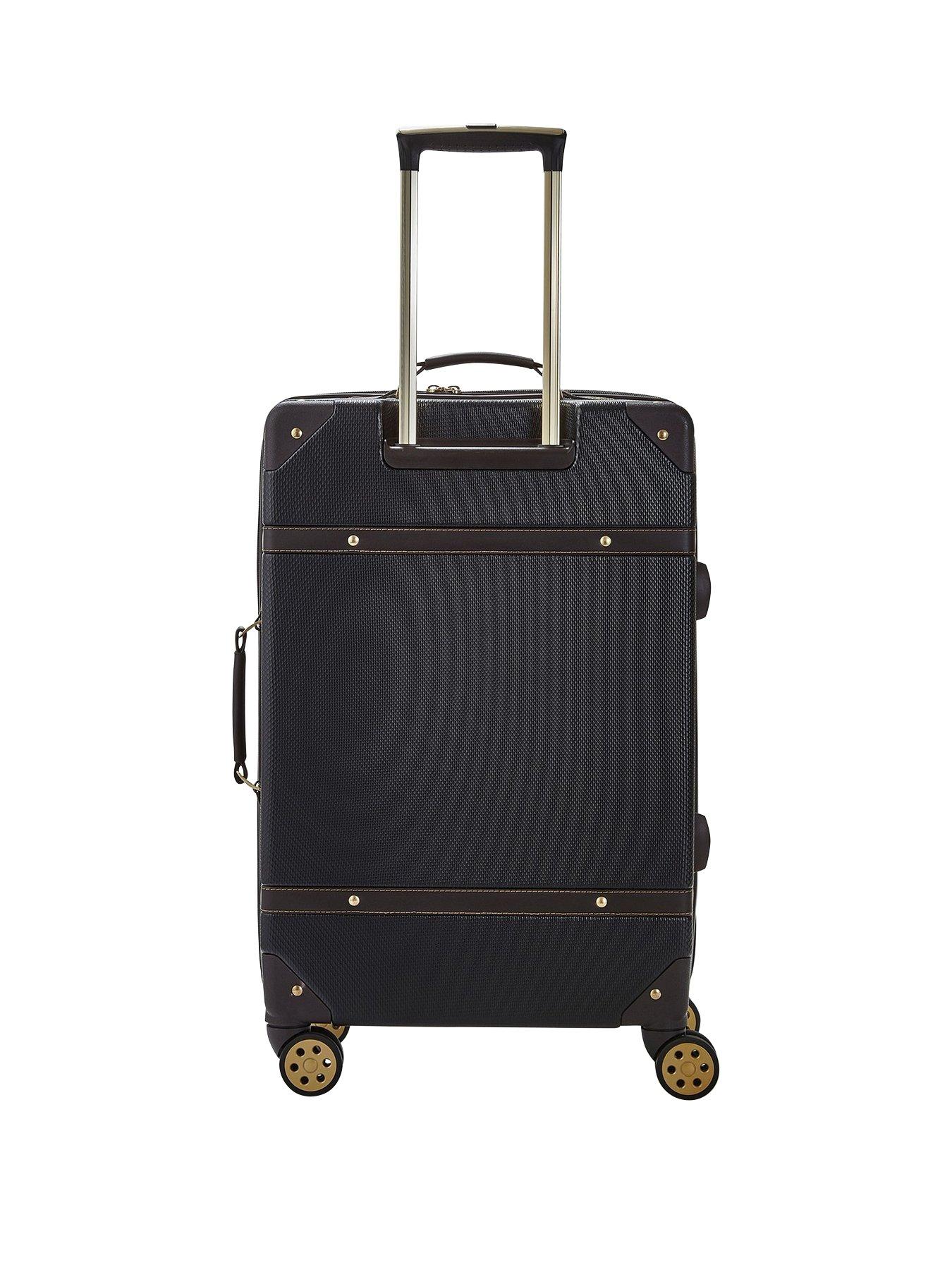 rock-luggage-vintage-medium-8-wheel-suitcase-blackstillFront