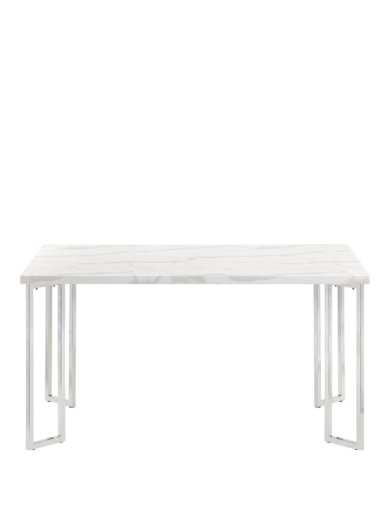 julian-bowen-positano-150-cm-marble-and-chrome-dining-tablestillFront