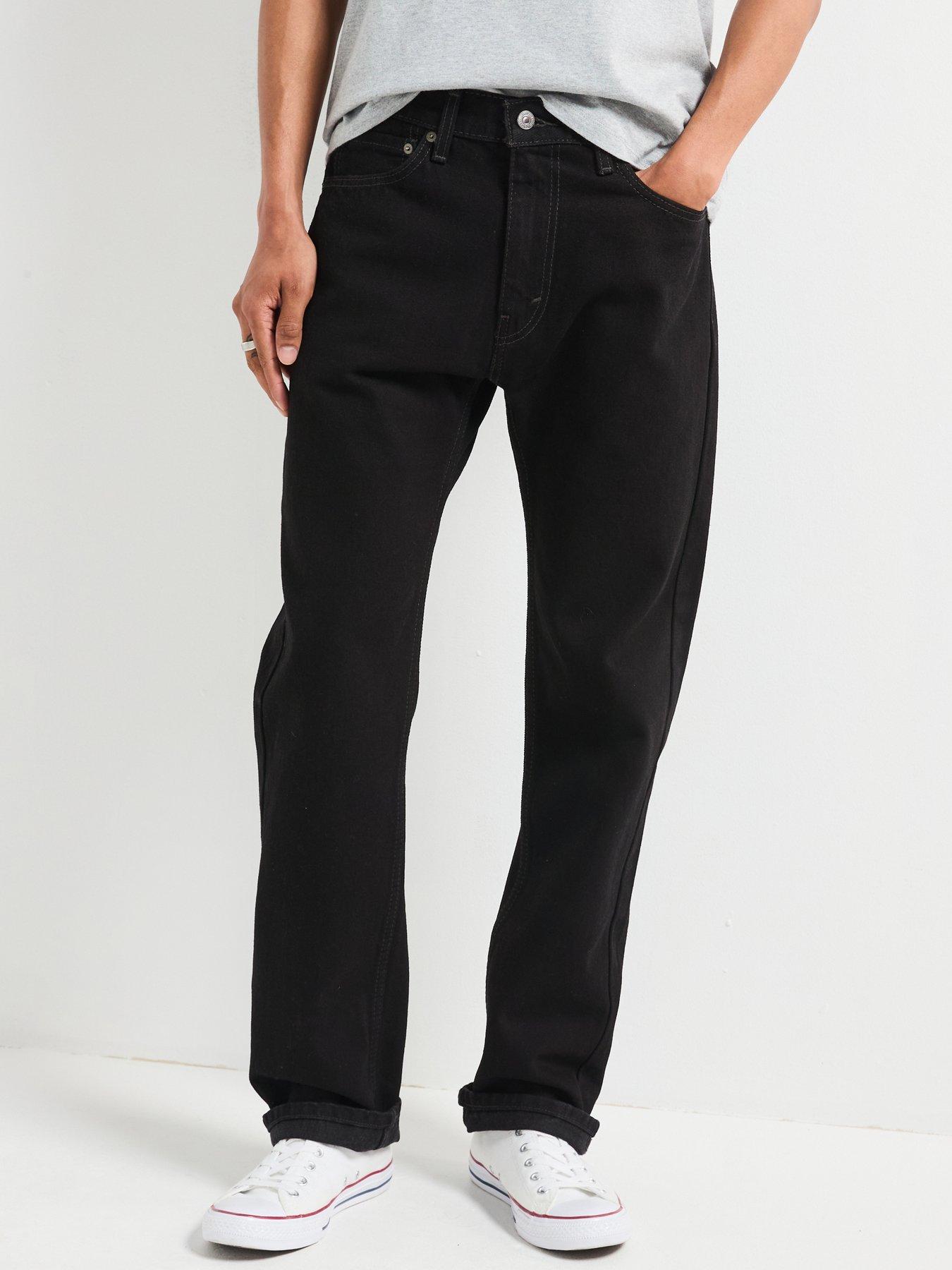Image 1 of 6 of Levi's 505 Regular Fit Jeans - Black 37743 - Black