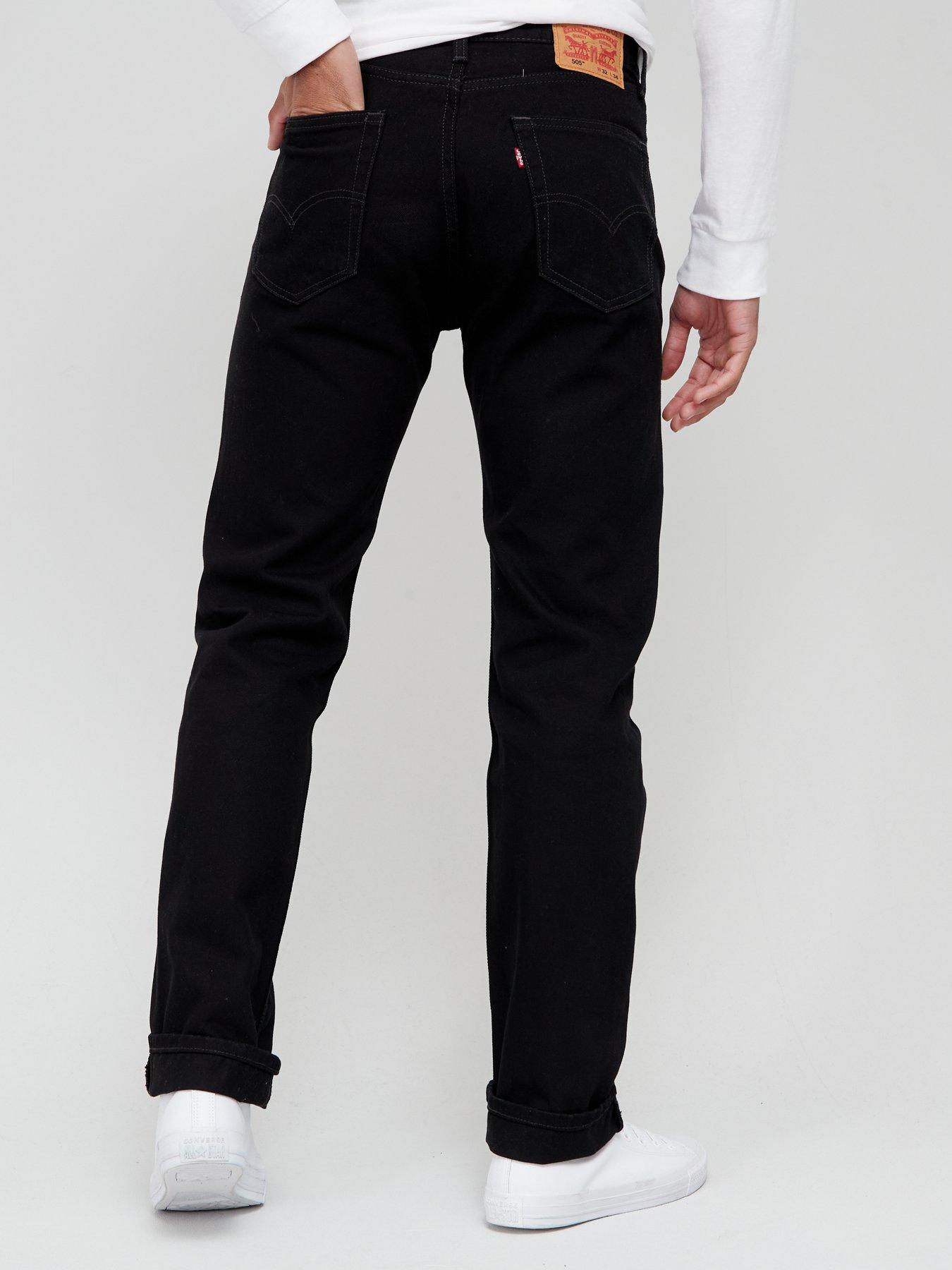 Mens levi shop 505 black jeans