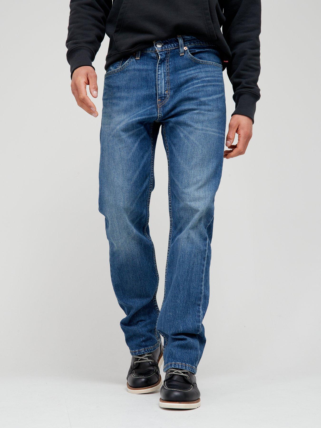 Mens levi 505 straight leg jeans uk online