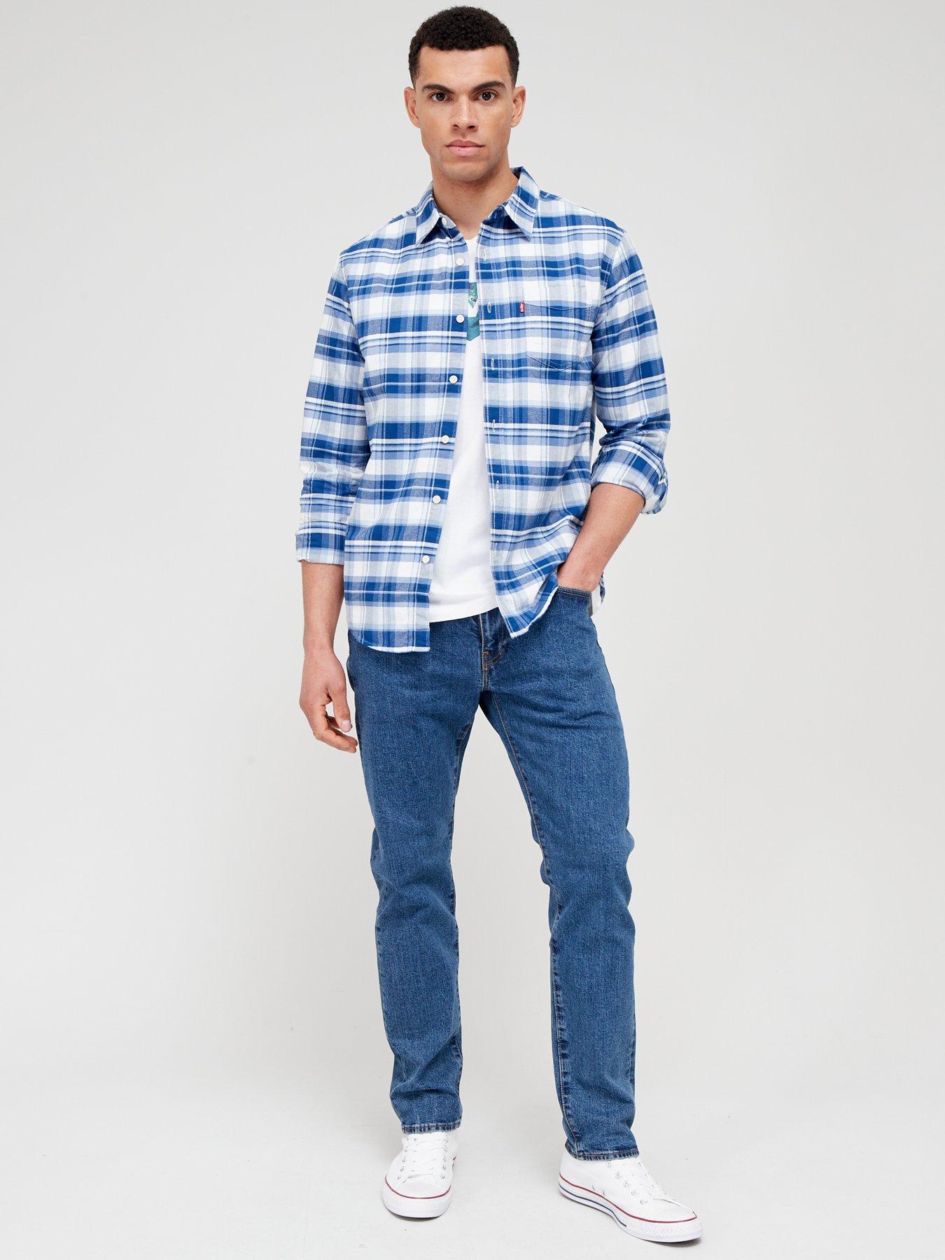 undefined 502 Tapered Fit Jeans - Stonewash Stretch T2 - - Stone Wash Blue