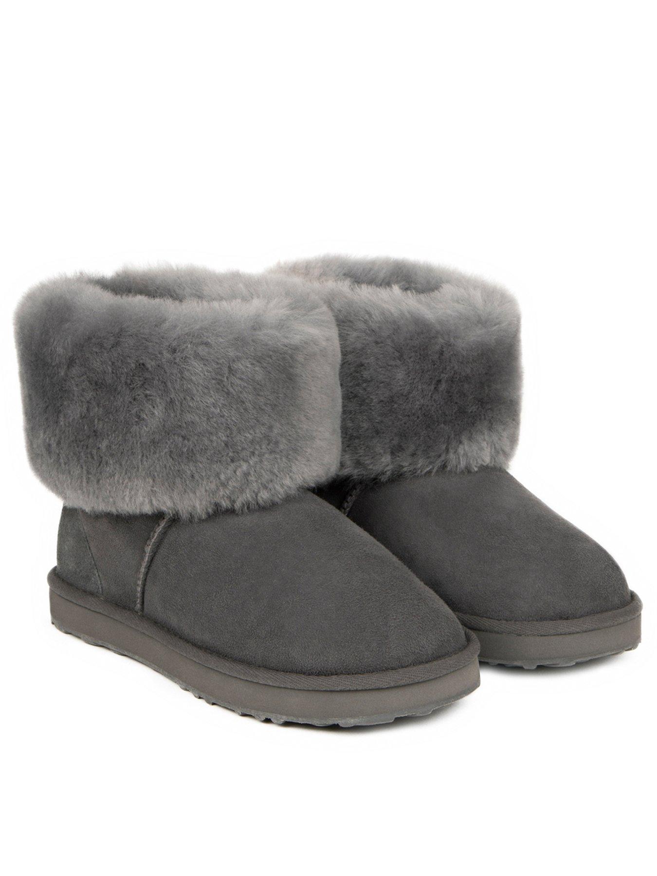 Image 1 of 5 of Just Sheepskin Ladies Cornwall Sheepskin Boot - Granite
