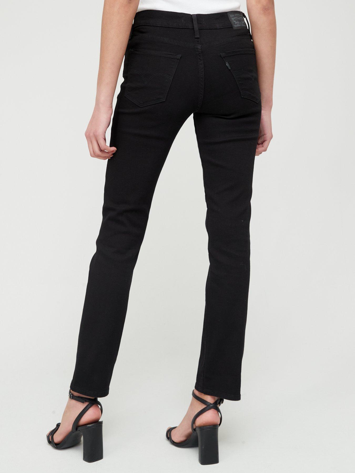 Image 2 of 4 of Levi's 314 Shaping Straight Jeans - Soft Black
