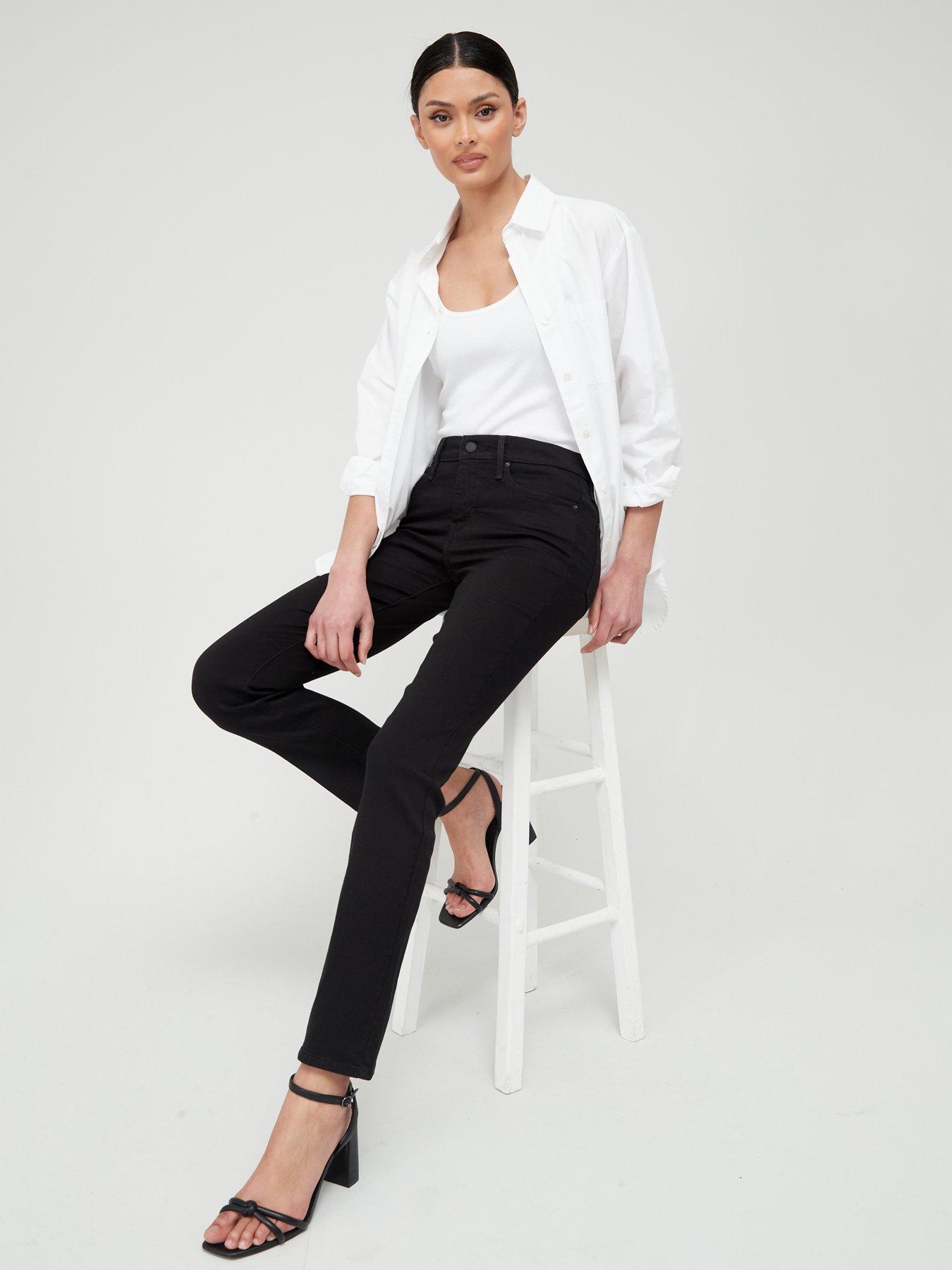 Image 3 of 4 of Levi's 314 Shaping Straight Jeans - Soft Black