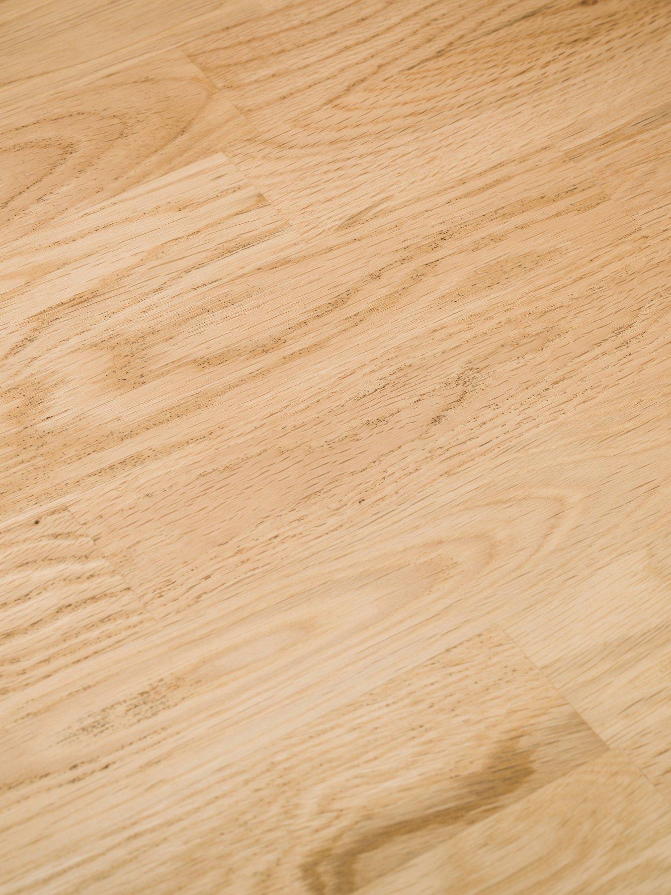 Image 4 of 5 of Julian Bowen Coxmoor 75&nbsp;cm Solid Oak Square&nbsp;Dining Table - Ivory/Oak
