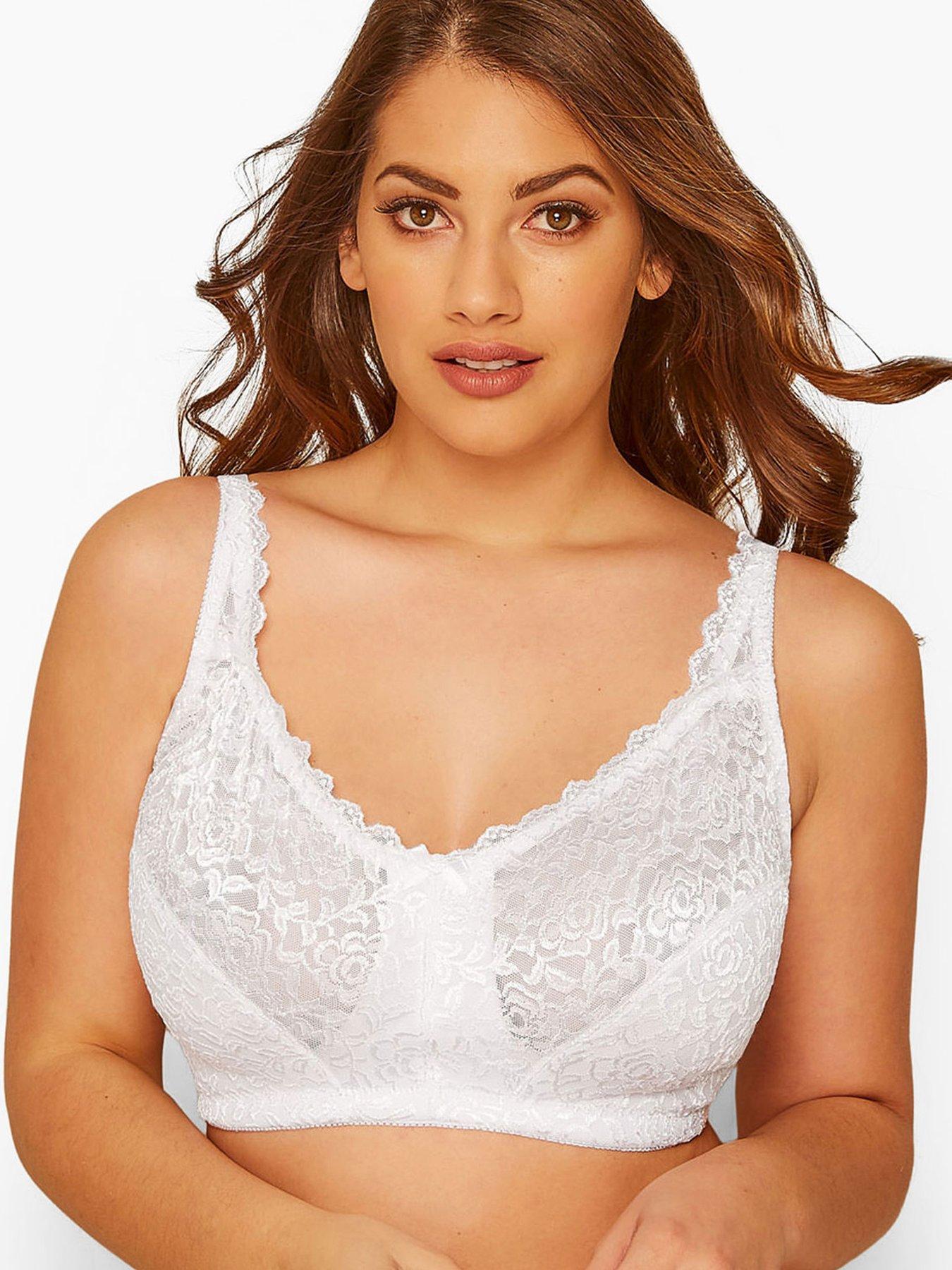 Image 1 of 2 of Yours High Shine Bra - White