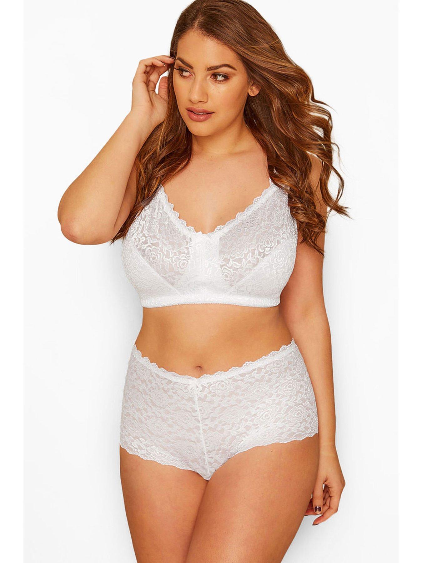Image 2 of 2 of Yours High Shine Bra - White