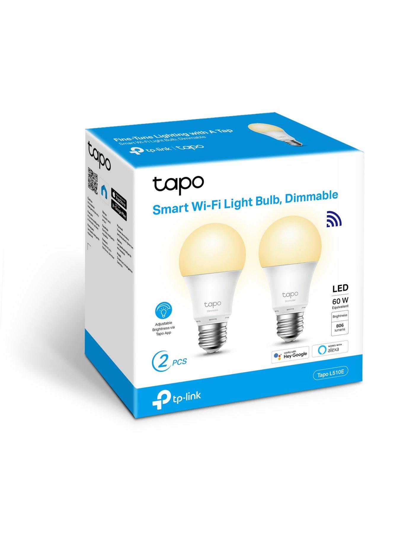 tp-link-tapo-l510e-2-pack-smart-e27-dimmable-soft-warm-white-remote-control-no-hub-requiredback