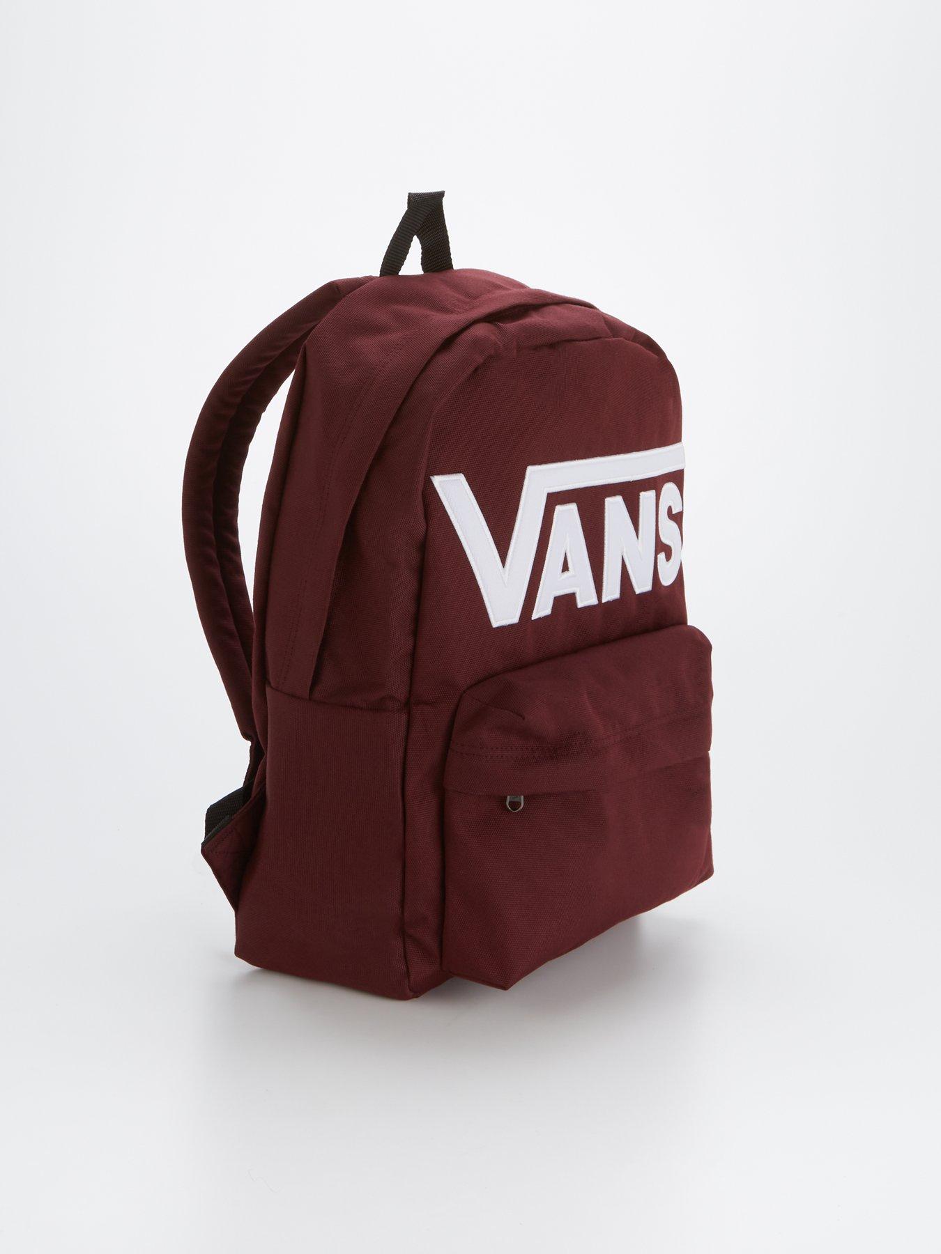 Vans burgundy shop backpack