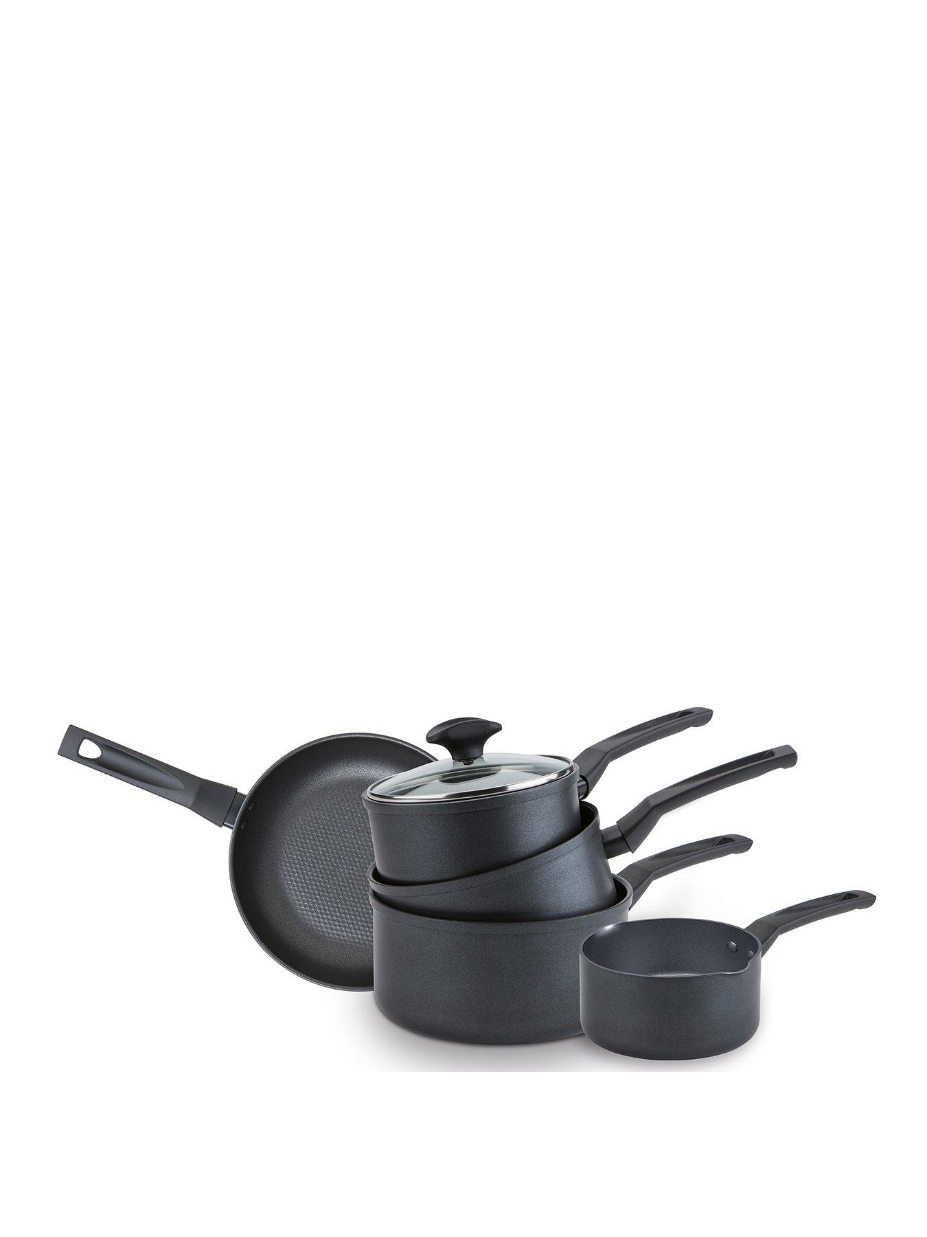 undefined Non-stick Induction 5 Piece Saucepan And Frying Pan Set