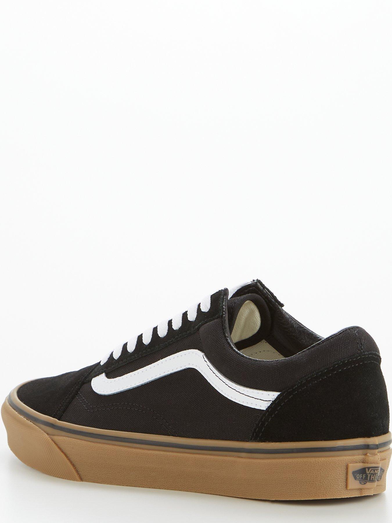 Vans old skool black hot sale gum