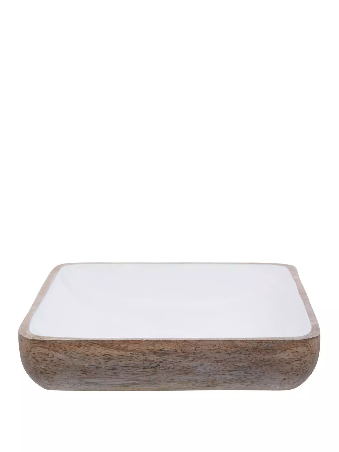 Hygge Oval Serving Dish On Wood Base-Premier Housewares