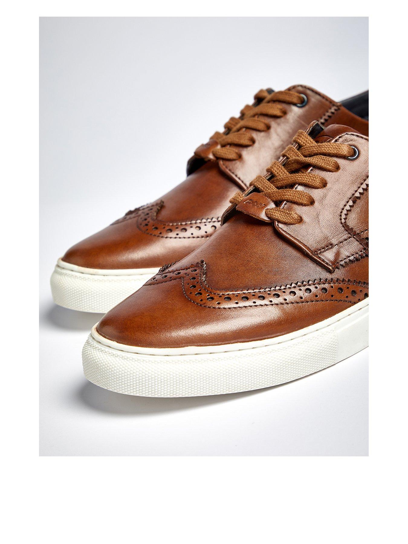 Image 3 of 4 of Pod Foley Casual Brogue Shoes - Brown
