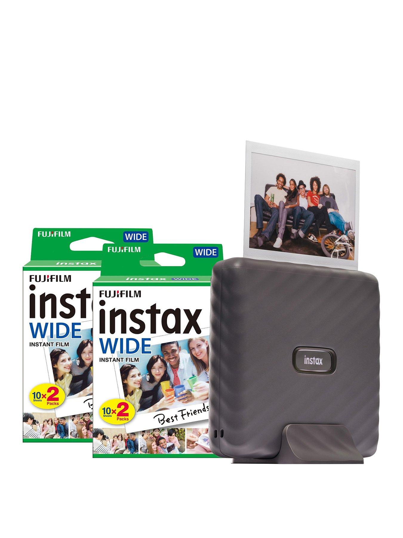 Image 1 of 6 of Fujifilm Instax Link Wide Printer + 40 Shots - Mocha Gray